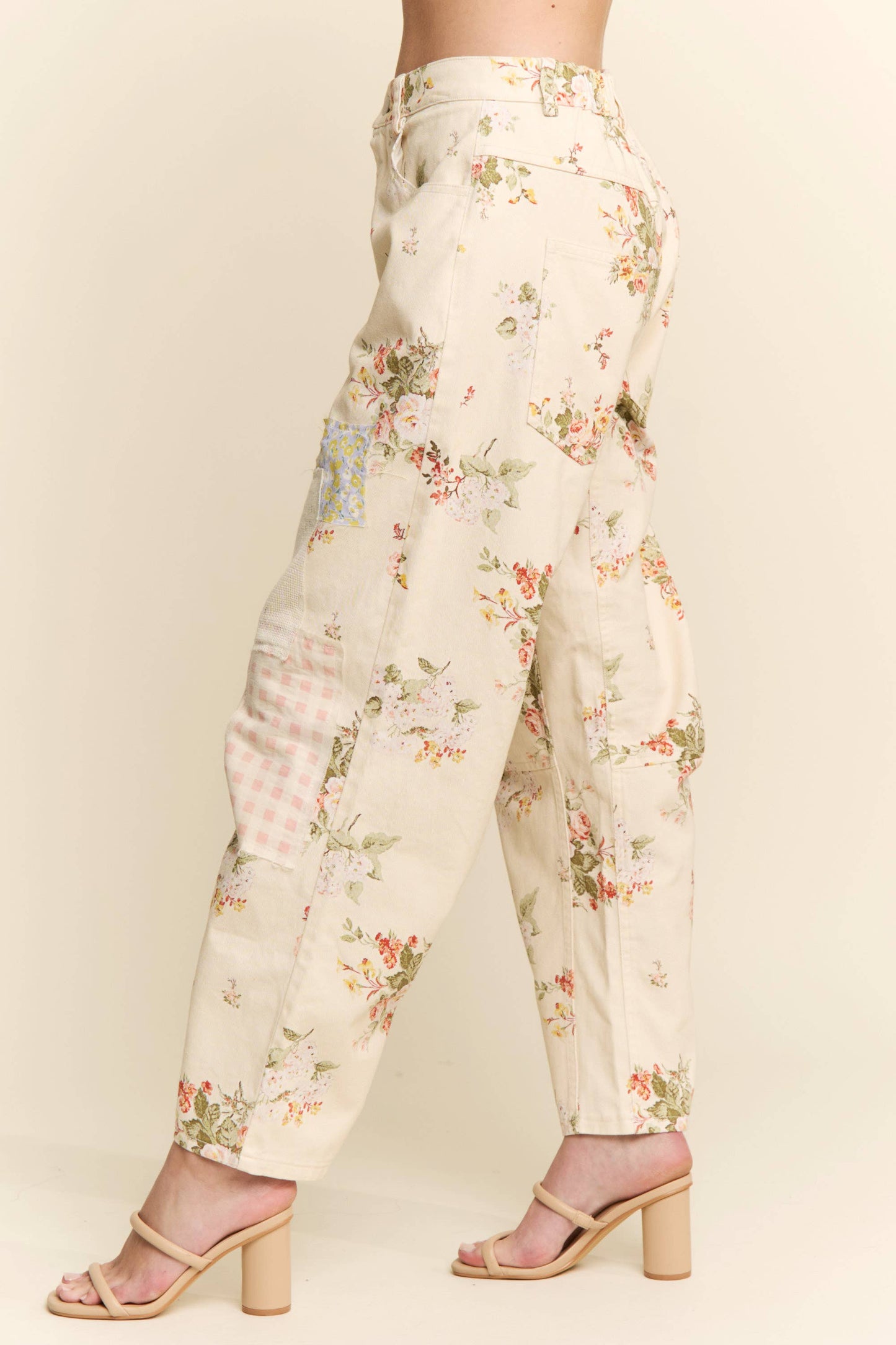 FLORAL PATTERN MUTI PATCHWORK BOTTOMS