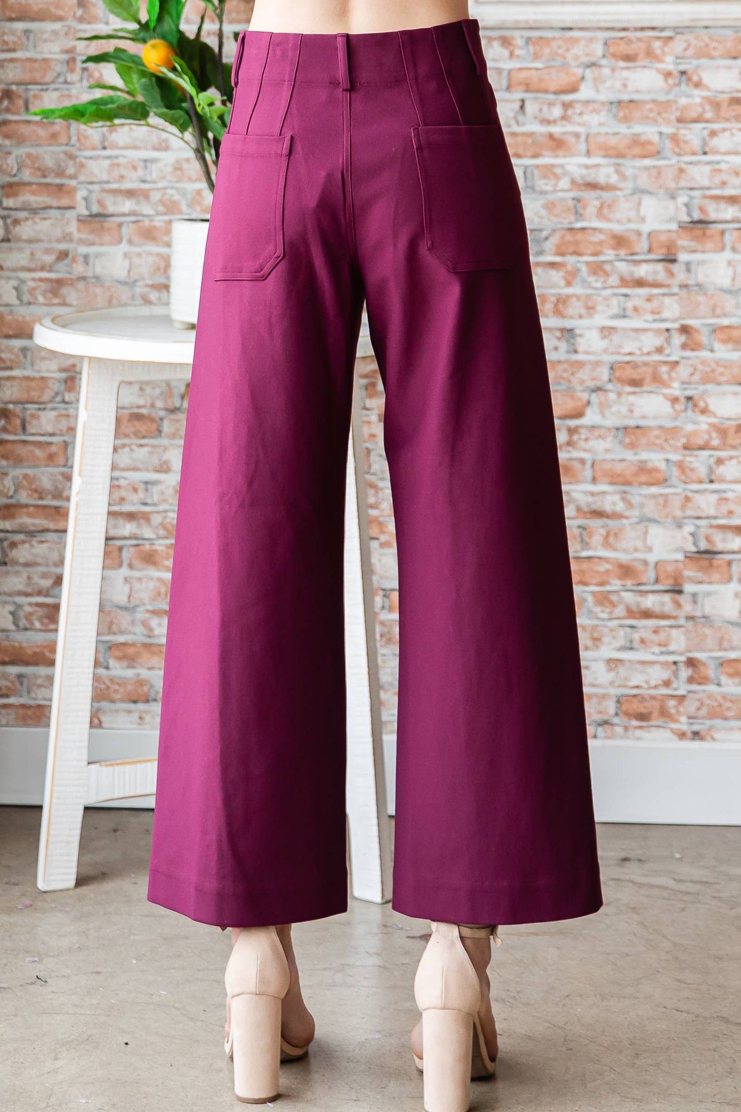 Super stretch knit pants with pocket-IP9774