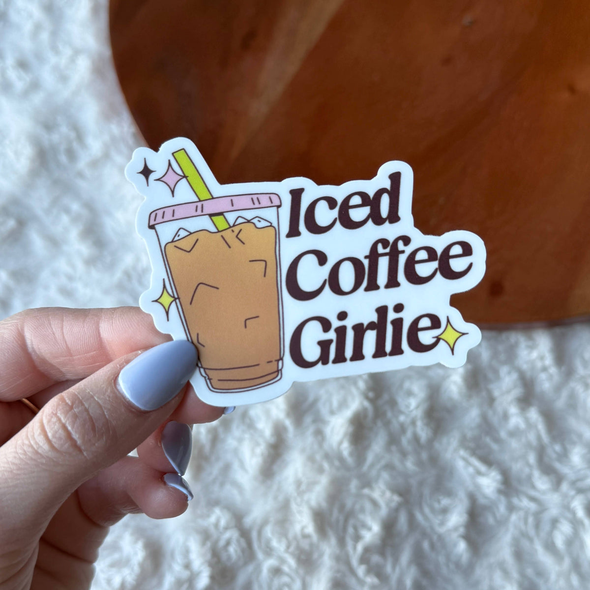 Iced Coffee Girlie Sticker