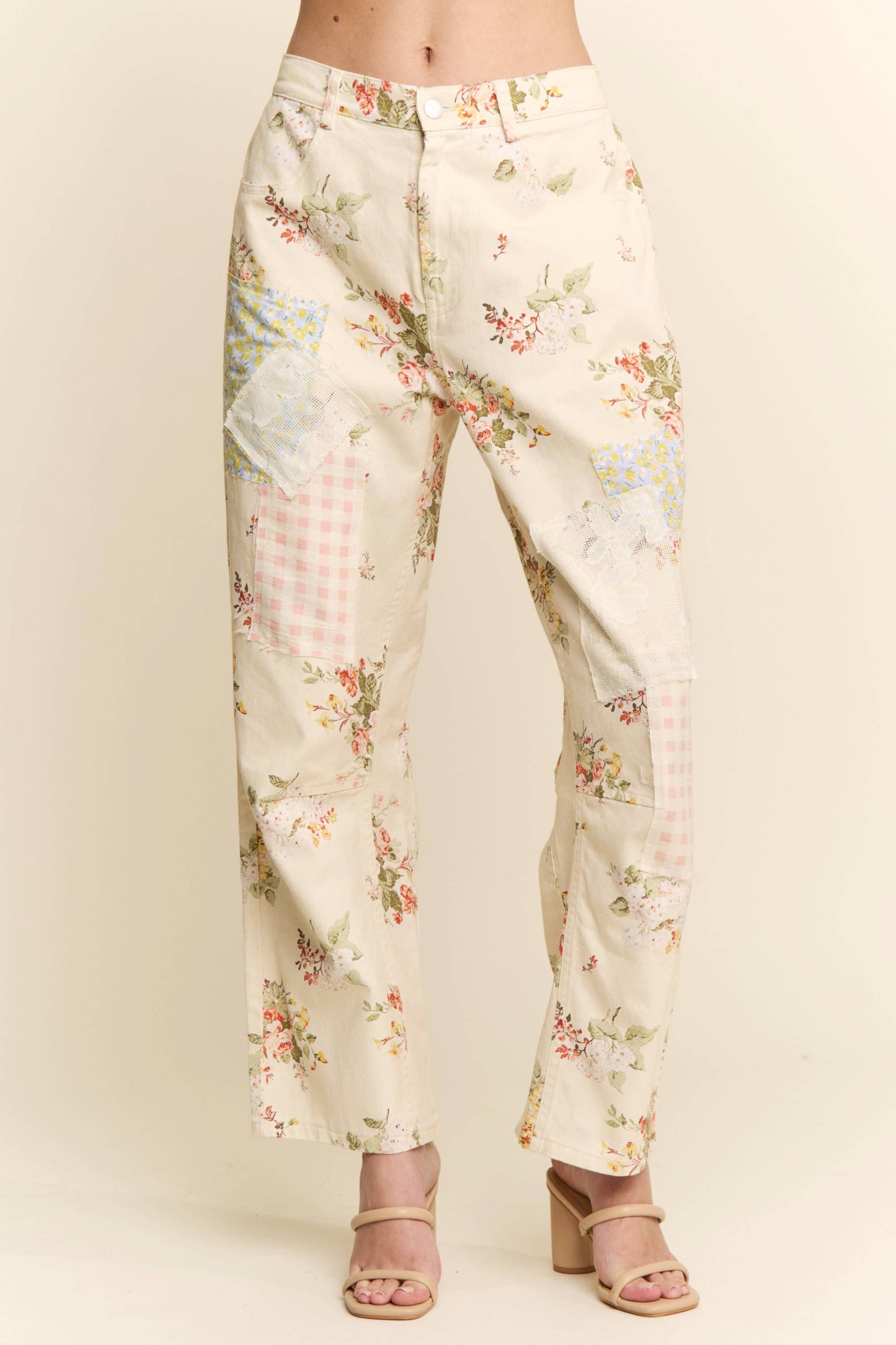 FLORAL PATTERN MUTI PATCHWORK BOTTOMS