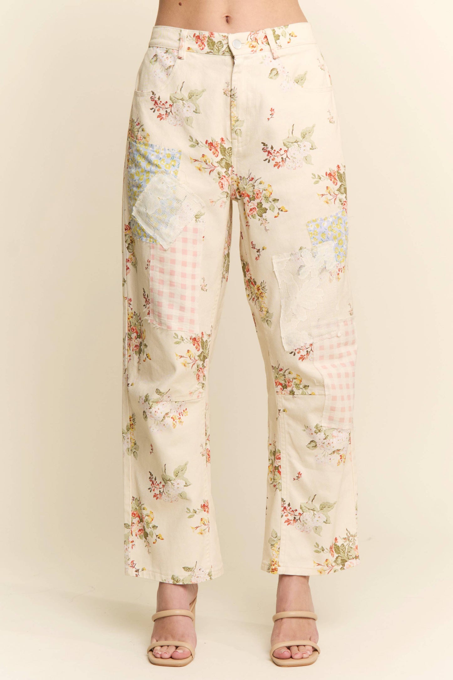 FLORAL PATTERN MUTI PATCHWORK BOTTOMS