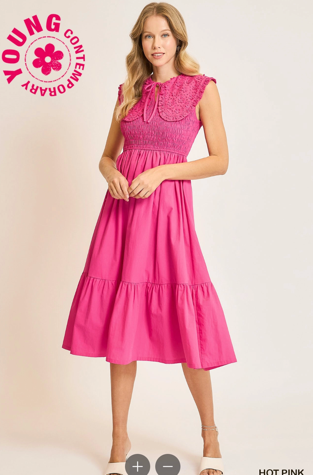 Pink Detailed Dress