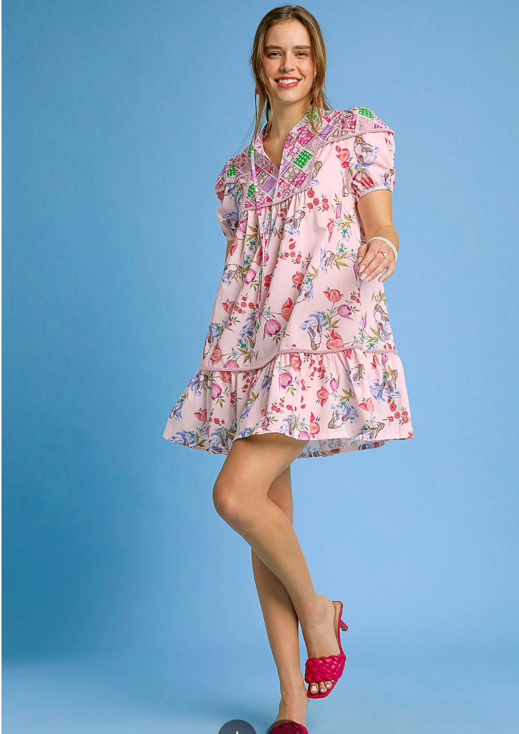 Floral Puff Sleeve Dress
