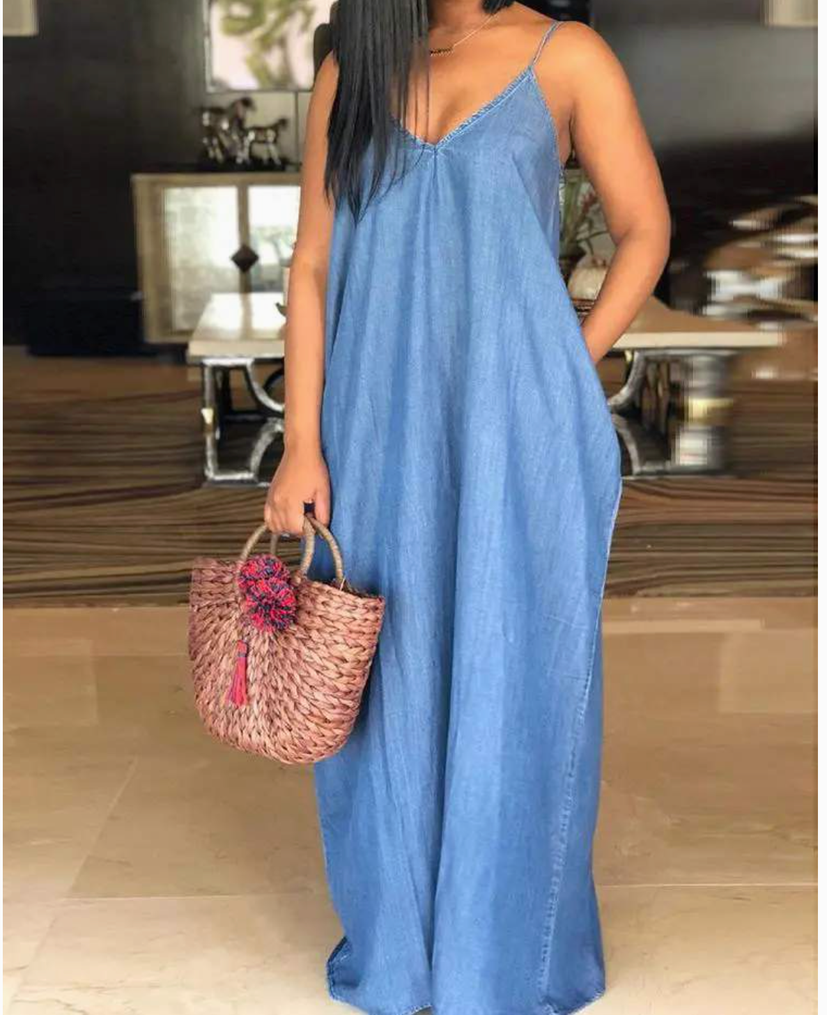 Denim Maxi Dresss