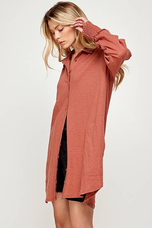 Outdoor Women's Cotton-Linen Blend Blouse 5134IMT