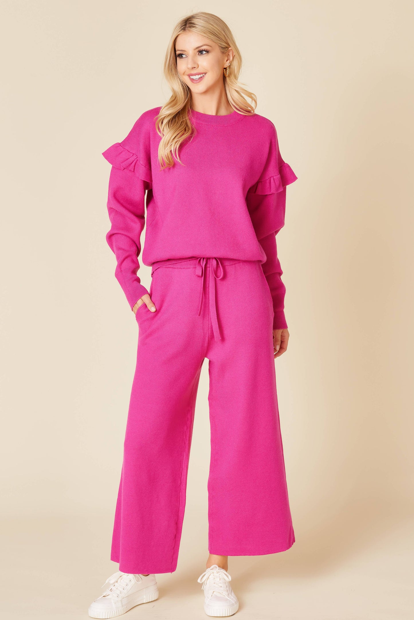 Solid Sweater Set
